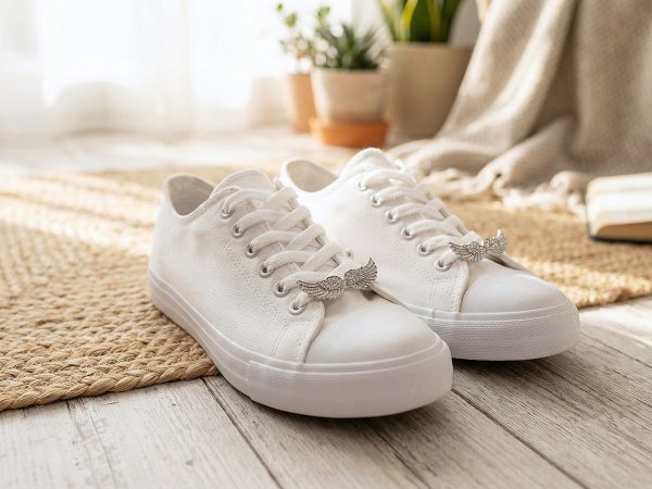 Ozdoba na tenisky s broušenými kamínky křídla