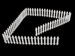 Dřevěný plot tvarovatelný 90 cm