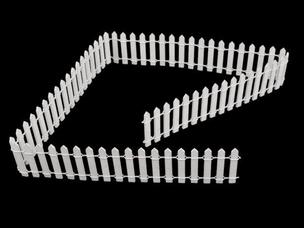 Dřevěný plot tvarovatelný 90 cm