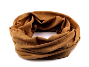 Multifunkční šátek pružný, bezešvý, jednobarevný