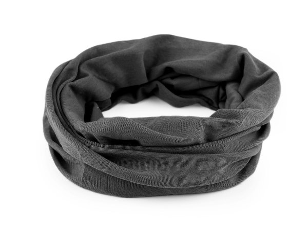 Multifunkční šátek pružný, bezešvý, jednobarevný