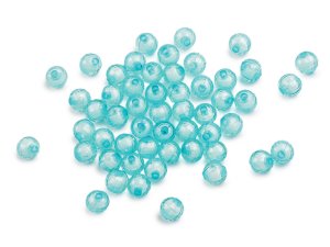 Plastové korálky ploškované Ø8 mm