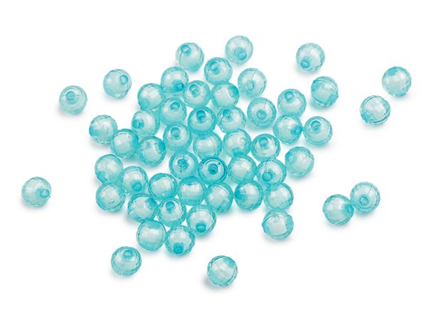 Plastové korálky ploškované Ø8 mm