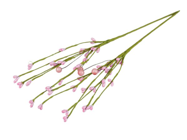 Umělá větvička s pupeny na drátku tvarovatelná