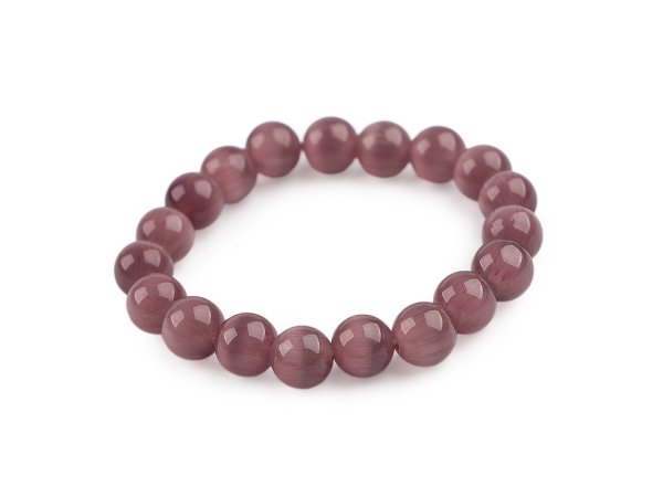 Náramek pružný ze skleněných korálků