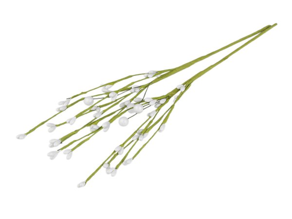 Umělá větvička s pupeny na drátku tvarovatelná