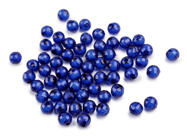 Plastové korálky ploškované Ø8 mm