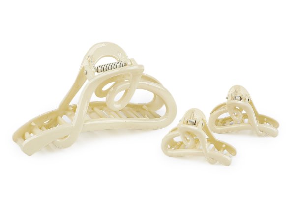 Skřipec do vlasů srdce sada 2+1 ks