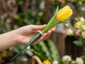 Floristická ampule na vodu se zápichem