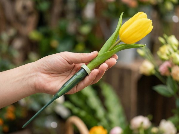 Floristická ampule na vodu se zápichem