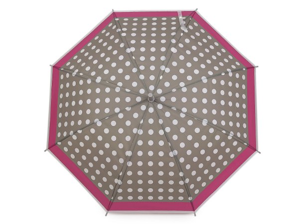 Dámský / dívčí vystřelovací deštník puntík