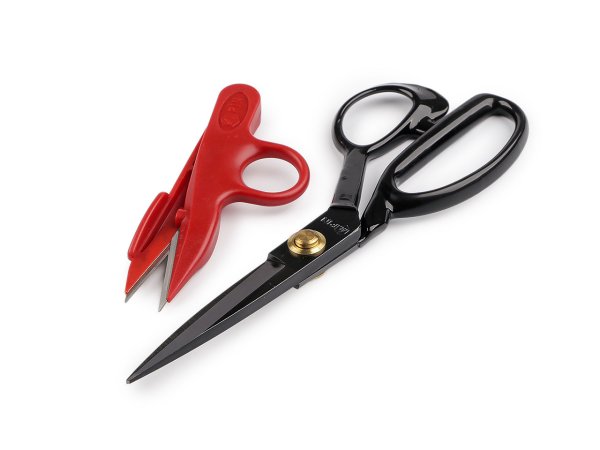 Krejčovské nůžky PIN délka 21; 24 cm a cvakačky v krabičce