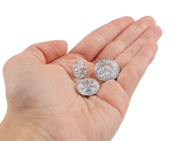 Knoflík crystal velikost 20", 24". 28"