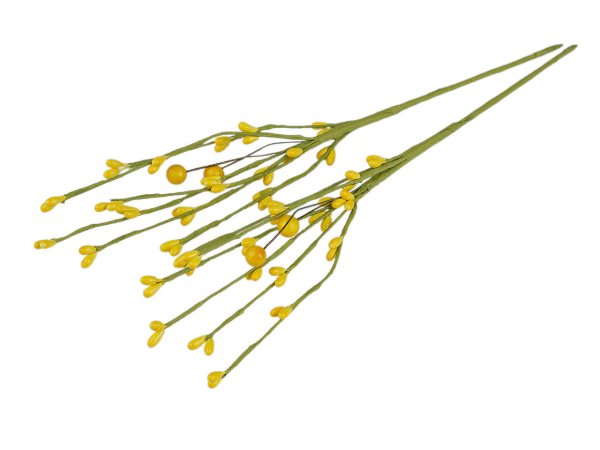 Umělá větvička s pupeny na drátku tvarovatelná