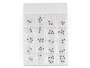 Plastové oči k nalepení s pohyblivou čočkou Ø6; 8; 10; 12 mm