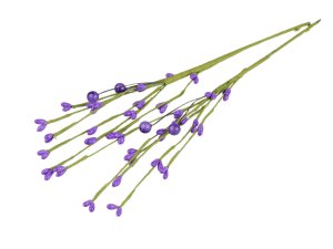 Umělá větvička s pupeny na drátku tvarovatelná