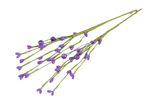 Umělá větvička s pupeny na drátku tvarovatelná