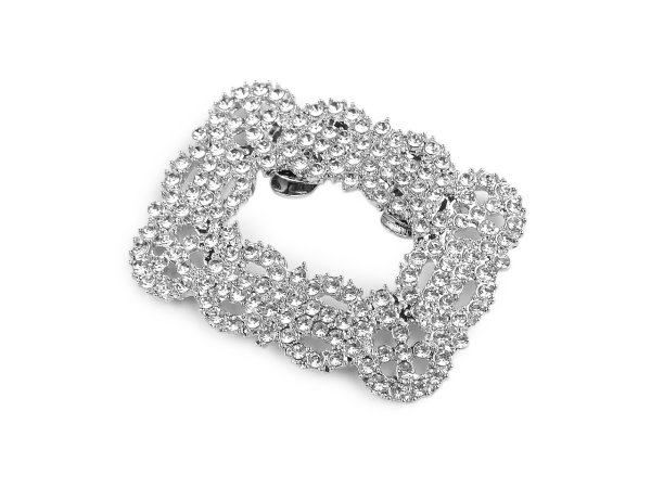 Klip / brož / ozdoba na boty s broušenými kamínky