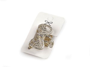 Kovový skřipec do vlasů s broušenými kamínky