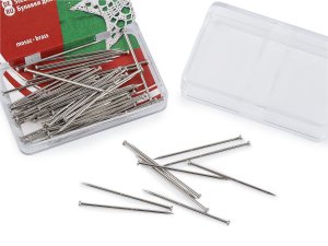 Celokovové špendlíky délka 34 mm mosazné