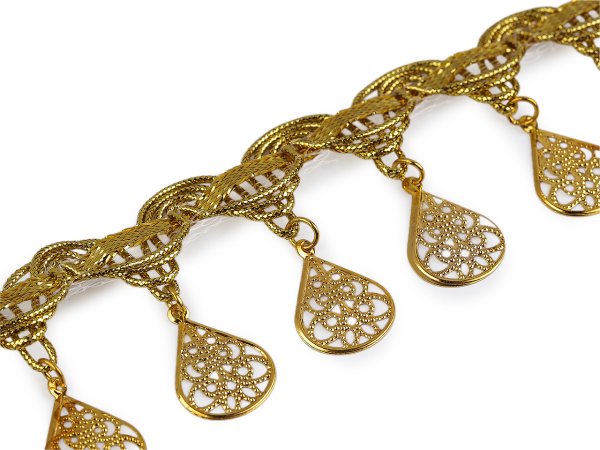 Shakira leonský prýmek s přívěsky šíře 40; 45 mm