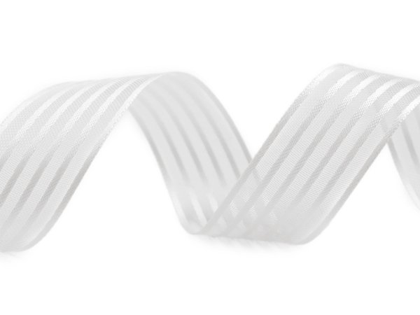 Atlasová stuha s monofilem šíře 25 mm