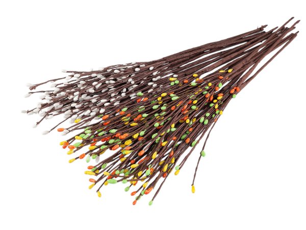 Umělá větvička s pupeny na drátku