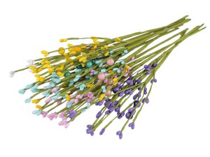 Umělá větvička s pupeny na drátku tvarovatelná