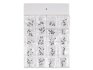 Plastové oči k nalepení s pohyblivou čočkou Ø6; 8; 10; 12 mm