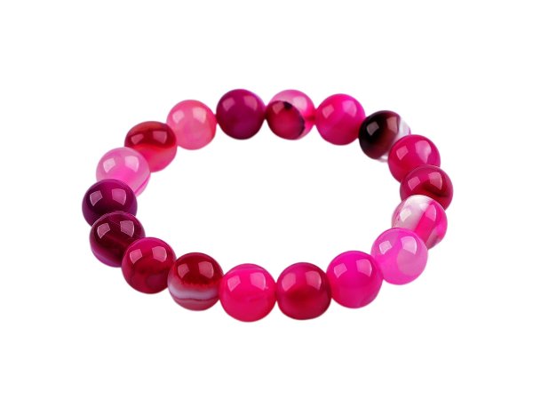 Náramek pružný ze skleněných korálků