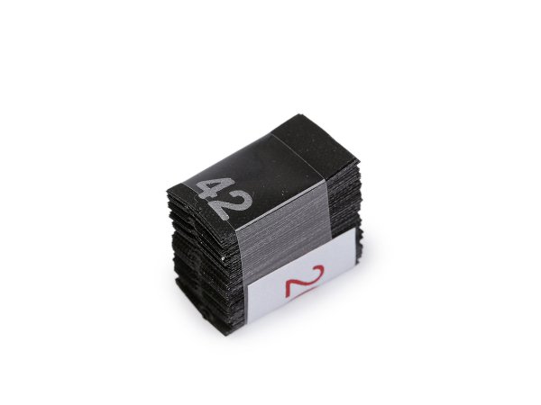 Velikostní štítky do oděvů