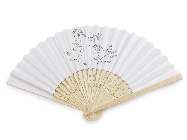 Dětský vějíř k domalování / vymalování