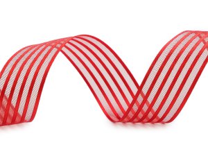 Atlasová stuha s monofilem šíře 25 mm