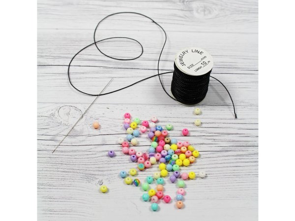 Rozevírací jehla na korálky 100 mm