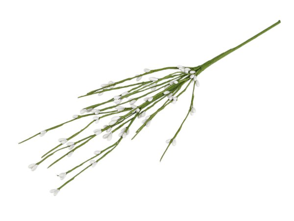 Umělá větvička s pupeny na drátku tvarovatelná