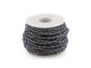 Řetízek s broušenými korálky Ø4 mm metráž