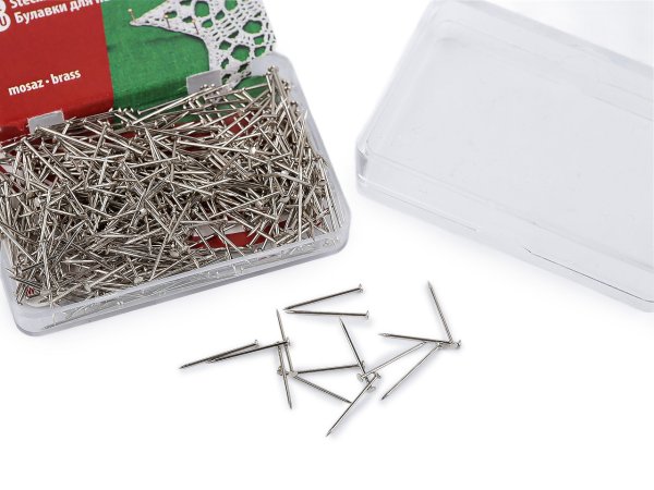 Celokovové špendlíky délka 14 mm mosazné