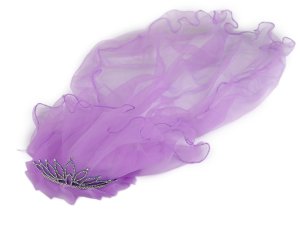 Čelenka / korunka do vlasů se závojem