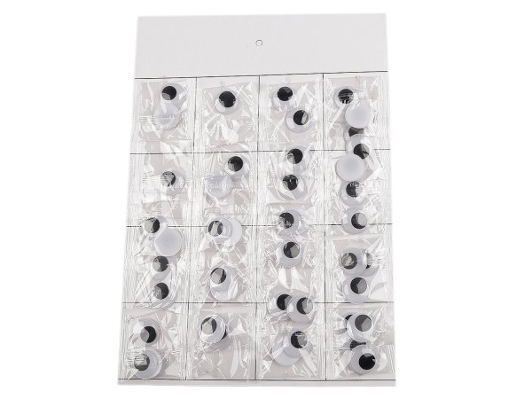 Plastové oči k nalepení s pohyblivou čočkou Ø25 mm