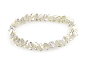 Náramek pružný z broušených korálků triangl s AB efektem