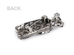 Brož s broušenými kamínky maska, baletní špičky