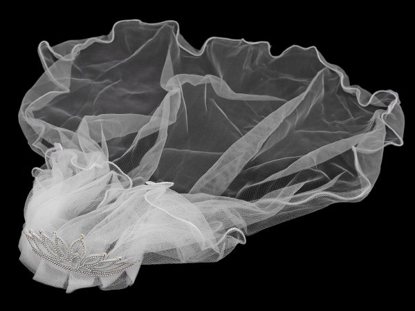 Čelenka / korunka do vlasů se závojem