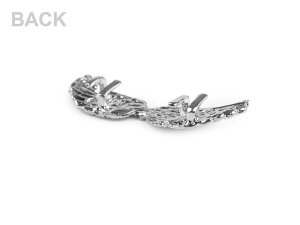 Ozdoba na tenisky s broušenými kamínky křídla