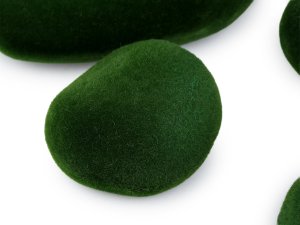 Dekorace mechové kameny mix velikostí 6 ks