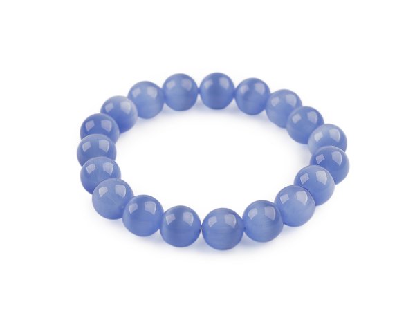 Náramek pružný ze skleněných korálků