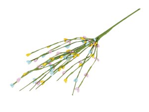 Umělá větvička s pupeny na drátku tvarovatelná