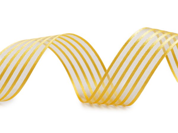 Atlasová stuha s monofilem šíře 25 mm