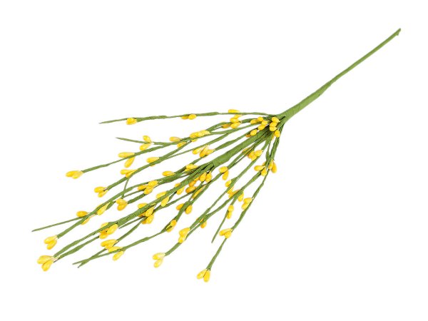 Umělá větvička s pupeny na drátku tvarovatelná