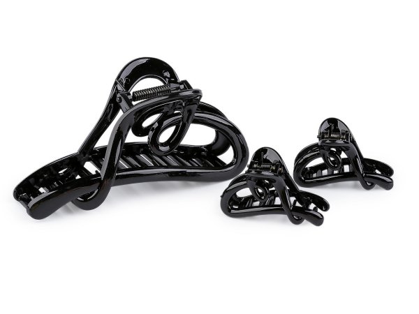 Skřipec do vlasů srdce sada 2+1 ks