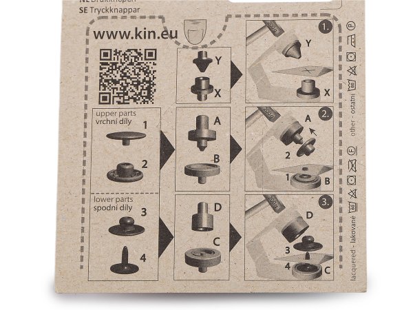 Knoflíky stiskací s pérkem Wuk Ø13,5 mm vodotěsné